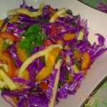 Салат из капусты с кабачком
