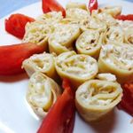 Блинный рулет с курицей