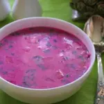 Свекольник холодный с курицей