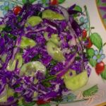 Салат из краснокочанной капусты