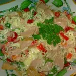 Салат с макаронами