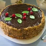 Карамельный торт с шоколадным кремом