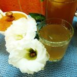 Яблочно-сливовый компот с шалфеем и корицей