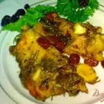 Свинина тушеная с изюмом