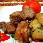 Рёбрышки запеченные с картофелем