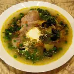 Грибной суп с маслинами