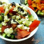 Салат овощной с сыром Дор-Блю