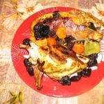 Курица, запеченная в рукаве с черносливом