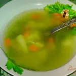 Суп с кальмаром