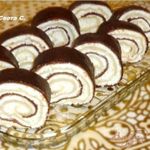 Блинные рулетики с творожно - кокосовой начинкой