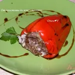 Фаршированный перец на пару (в мультиварке )