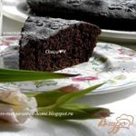 Шоколадный манник с корицей и шоколадными каплями