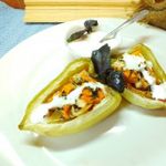 Перцы фаршированные сыром и овощами