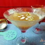 Алкогольный десерт из яблок, винограда, меда и и виски