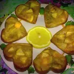 Кексы с вином и грушей