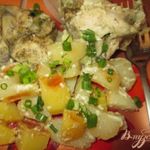 Нежная курица с картошкой в кулинарном рукаве