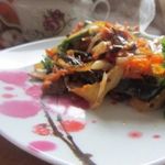 Спаржевая фасоль тушенная с овощами и орегано