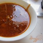 Борщ по-полтавски с грибами и яблоками