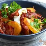 Овощной салат  с хрустящим беконом