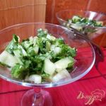 Салат из кислого молодого щавеля
