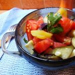 Теплый овощной салат