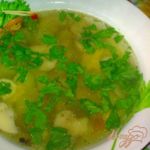 Суп куриный с кабачками