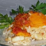 Рыба с тыквой и томатным соусом