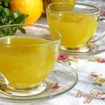 Апельсиновый кисель с лимоном