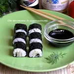 Роллы с сельдью и укропом