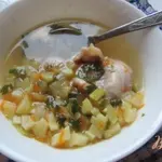 Кабачковый суп на индейки без зажарки