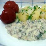 Маслята в сметане