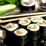 Роллы с кальмарами и огурцом