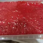 Перетертая малина с сахаром