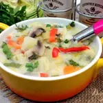 Суп из капусты сырочками