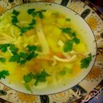 Суп с кальмаром