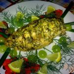 Куриное филе с виноградом