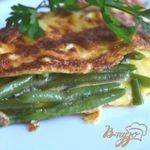 Омлет с сыром и фасолью