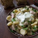 Галушки с курицей