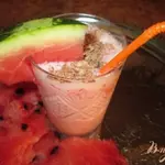 Арбузный коктейль с мороженым