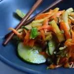 Салат с морковью и баклажанами