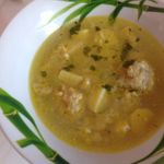 Суп с рыбными фрикадельками