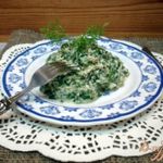 Шпинат с яйцами