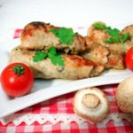 Куриные голени фаршированные фаршем и грибами