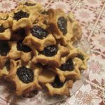 Песочное печенье с  клубничным джемом