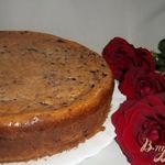 Кукурузный пирог с творогом и черникой