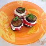 Синие с помидорами и чесноком