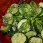 Огурцы с чесночком и укропом