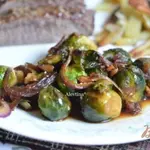 Брюссельская капуста с кунжутным семенем