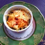 Жульен с семгой и грибами