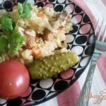 Плов с капустой и свининой